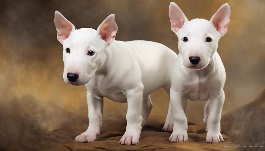 sweet miniature bull terrier