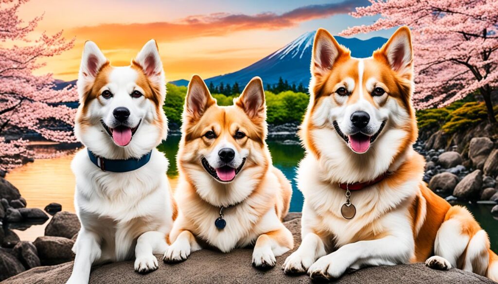 Japanische Hundenamen der Natur