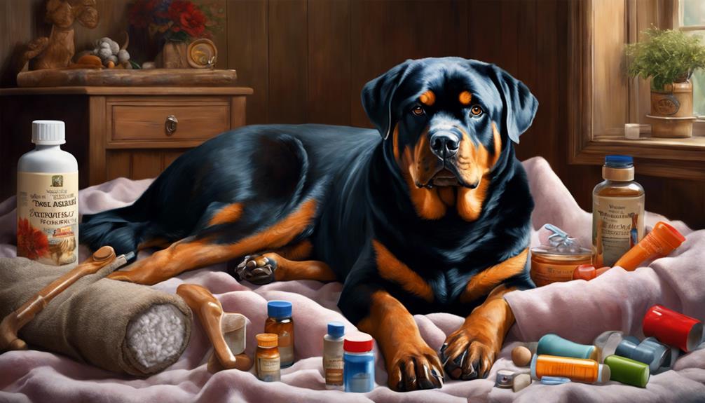 pflege f r lteren rottweiler