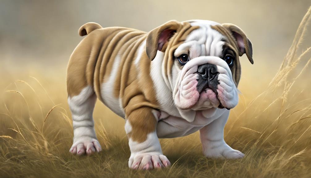 wachstum von englischen bulldogs