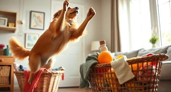 Hundetricks mit Haushaltsgegenständen