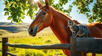 Pferd- und Katzen-Zusammenlebensplan