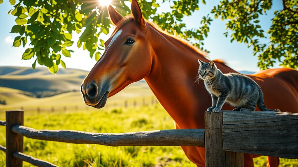 Pferd- und Katzen-Zusammenlebensplan