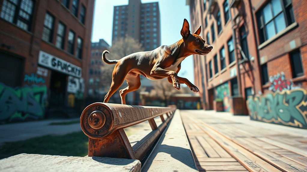 städtischer Hundespielplatz- und Parkoursicherheit