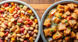 Nassfutter vs Trockenfutter