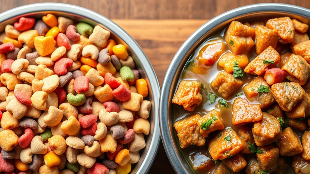 Nassfutter vs Trockenfutter