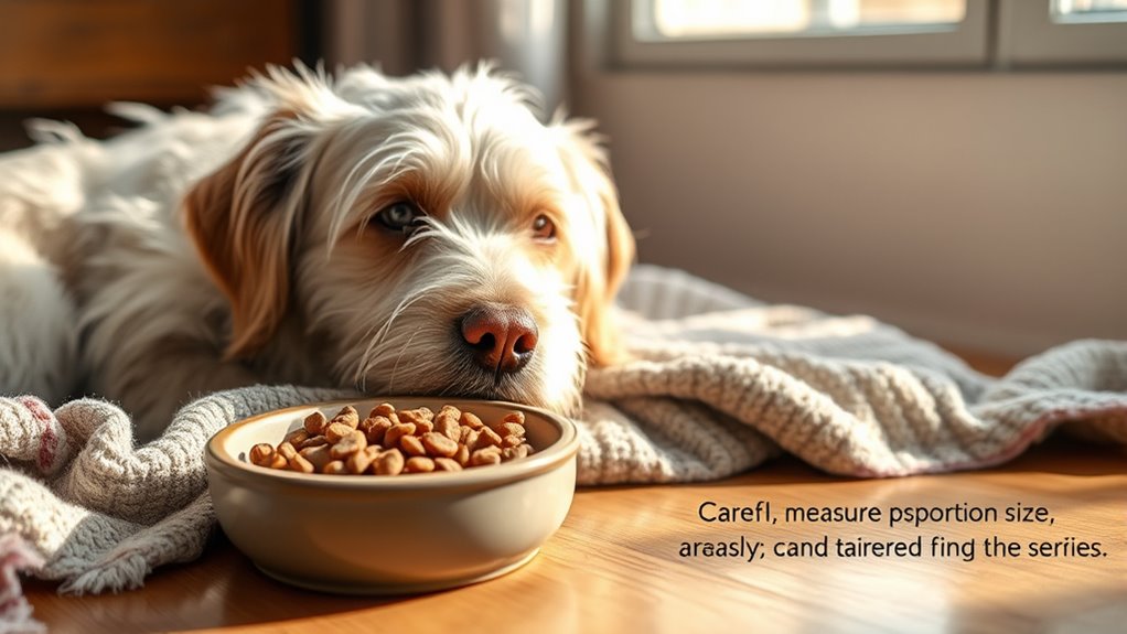 Passe die Portionen und Fütterungszeiten an