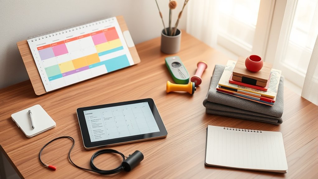 Balance kreative und technische Übungen