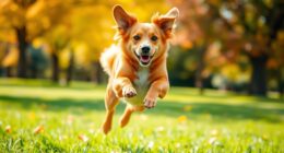 ruhig bleiben und den Hund stimulieren