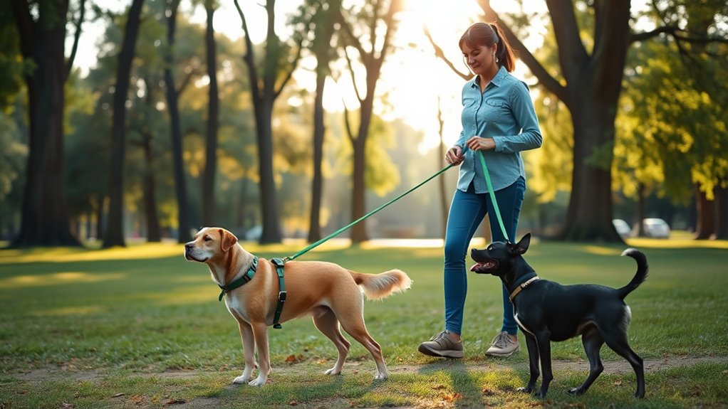 ruhige kontrollierte Geh-Umgebung