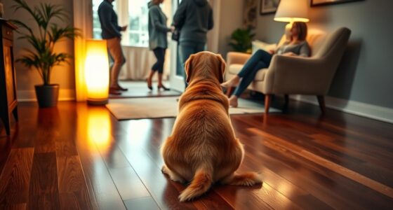 Ruhige Begrüßungen für Besucher