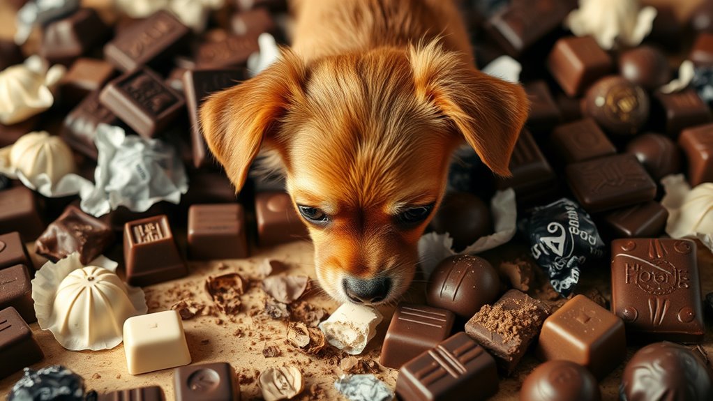 Schokolade ist giftig für Hunde