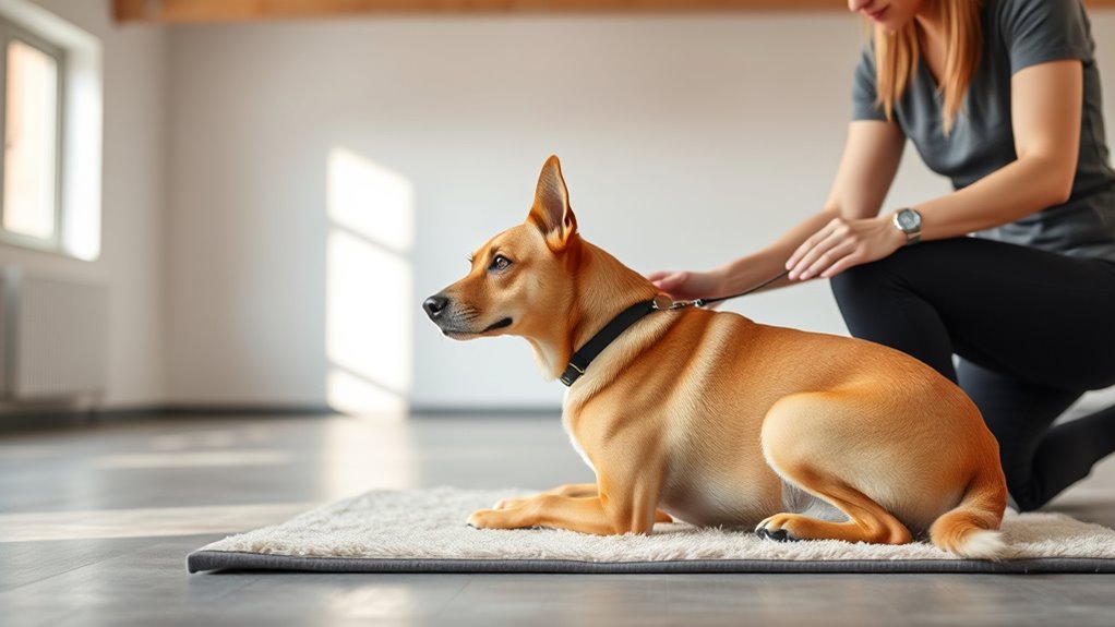 bequeme entspannte Hundeposition