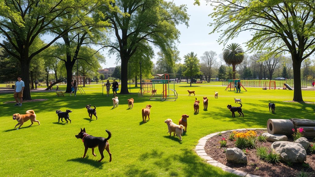 Gemeinschaftlich gestaltete Hundespielplätze