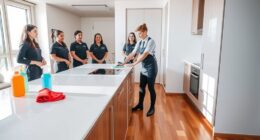 konsistent im Training für Hausreinigung