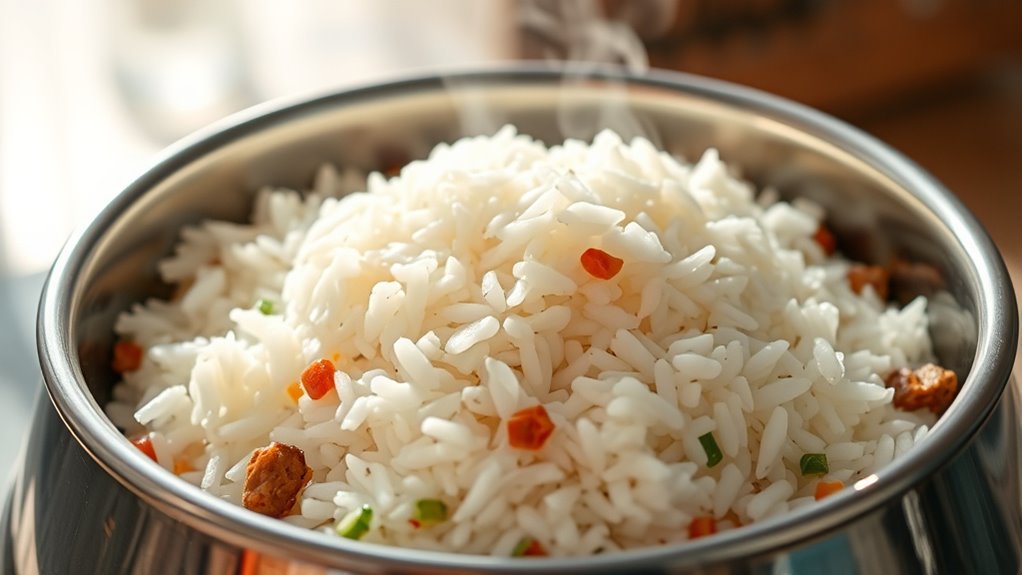 gekochter, einfacher verdaulicher Reis