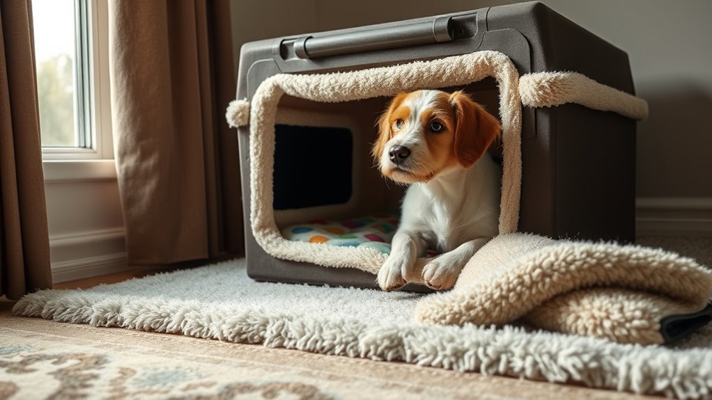 Gestalte einen gemütlichen, einladenden Hundebereich