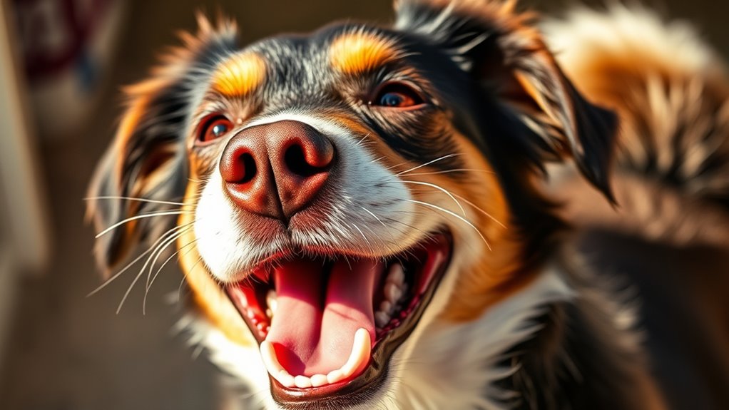 Hundeaufregung durch körperliche Ausdrucksweisen