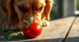 Hunde können vorsichtig Tomaten essen