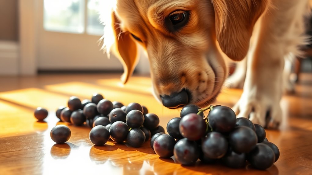 Hunde können Trauben nicht verstoffwechseln