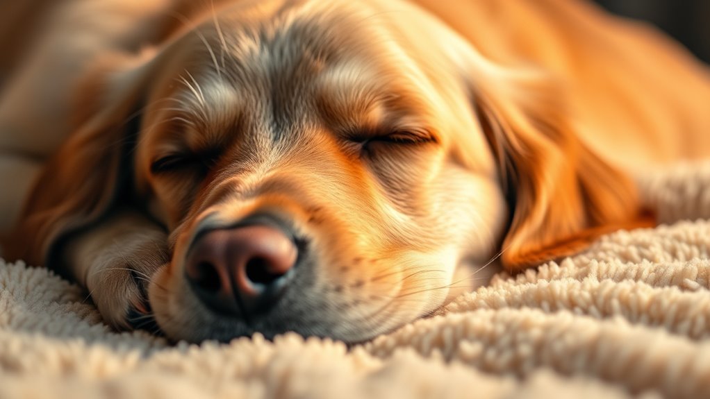 Hunde träumen während des REM-Schlafs