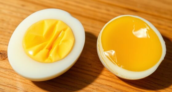 Hunde, die gekochte Eier essen