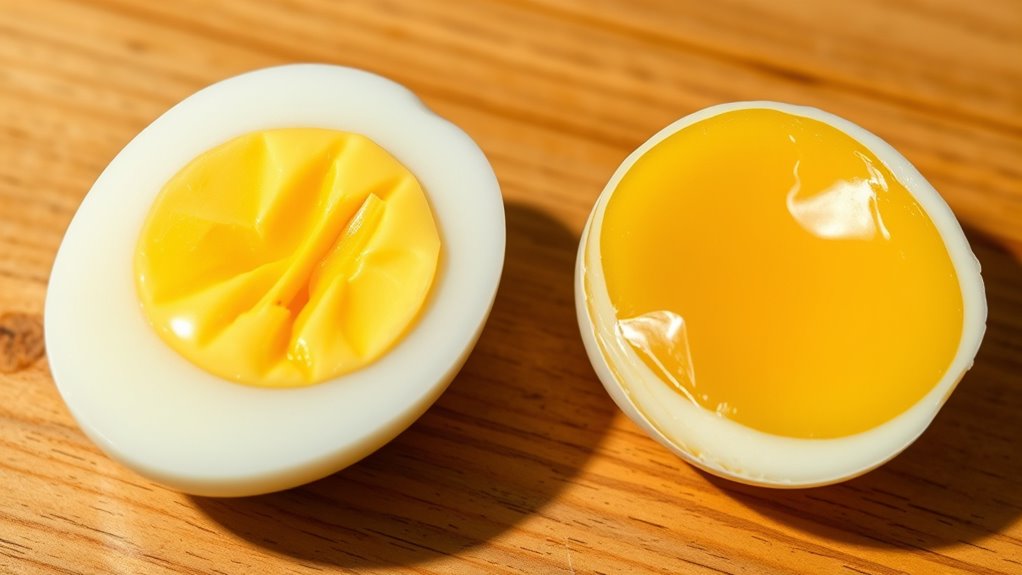 Hunde, die gekochte Eier essen