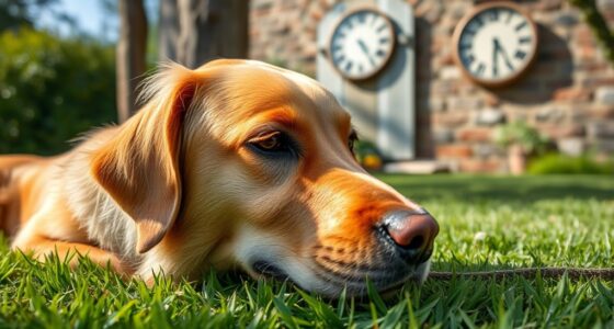 Hunde nehmen die Zeit wahr