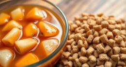 trockenes versus feuchtes Futter