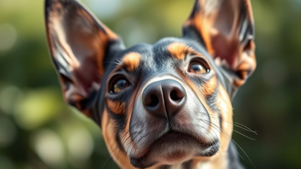 Ohren zeigen canine Emotionen