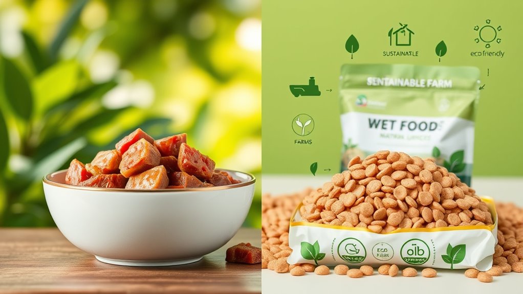 umweltfreundliche Tiernahrungswahl