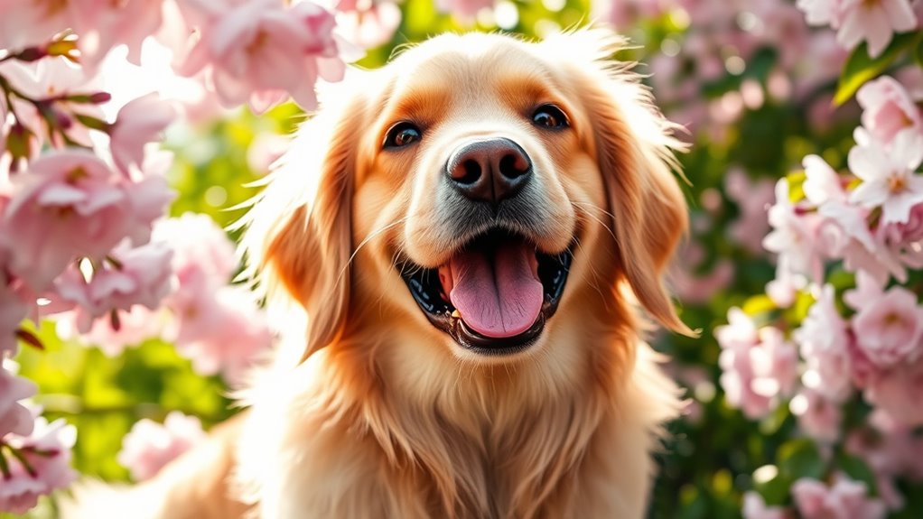 Eleganter, charmant, gut trainierter Hund