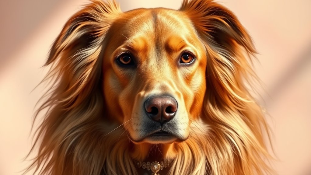 eleganter, selbstbewusster, königlicher Hund