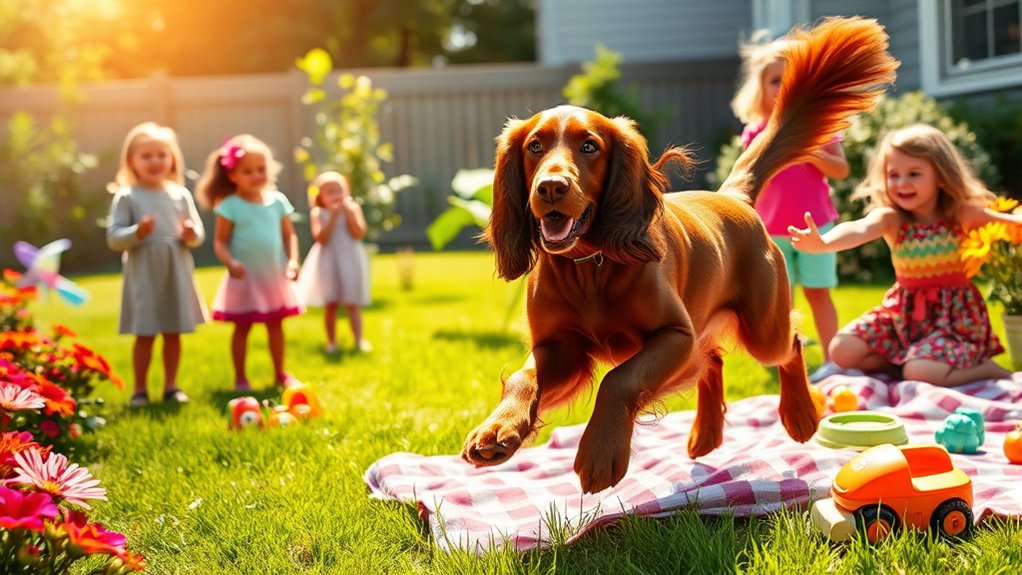 energiegeladener familienfreundlicher Outdoor-Hund