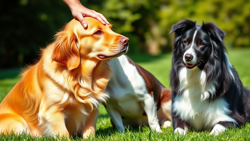 gleichmäßige Aufmerksamkeit für Hunde