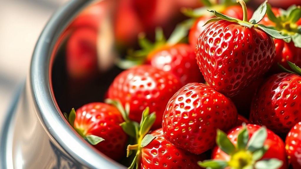 sichere Fütterung von Erdbeeren in Maßen