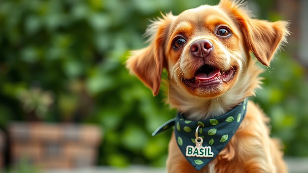 Frischer Kräuter-Hundename