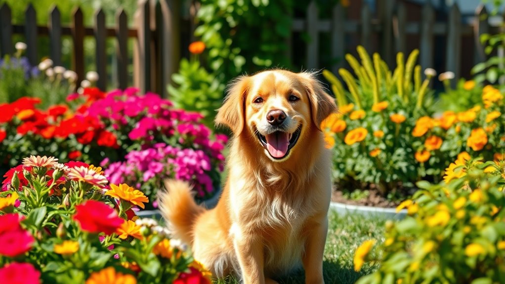 freundlicher gut trainierter gesunder Hund