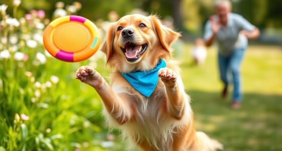 Lustiger Hund, der Tricks lernt