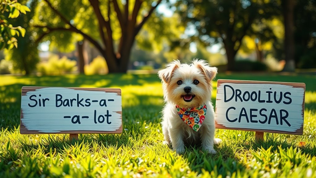 Lustige Hundename-Sammlung