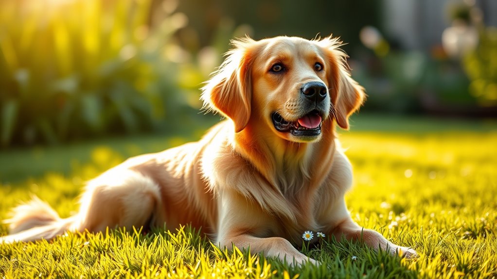 sanfter liebevoller gut gepflegter Hund