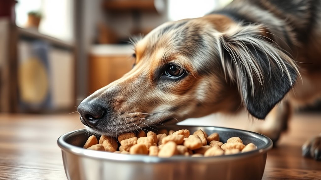 schrittweise Umstellung auf die Seniorhundediät
