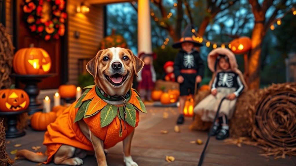Sicherheit bei Hunde-Kostümen zu Halloween