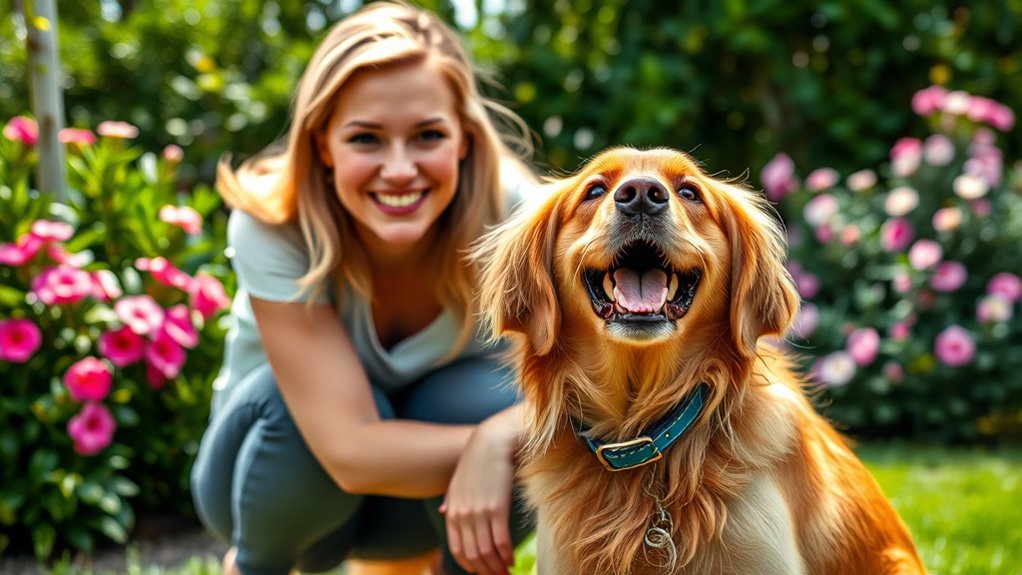 gesunder gut trainierter liebevoller Hund