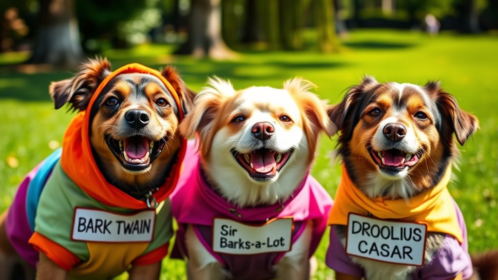 Humorvolle Hundenamen mit Wortspielen