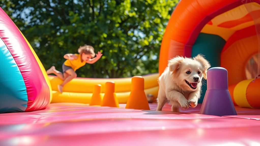 interaktiver Hindernisparcours Sicherheit