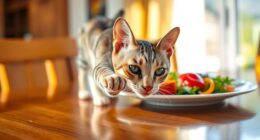 Halte das Essen vor Krallen sicher