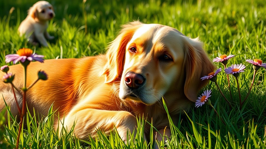 treuer freundlicher Golden Retriever