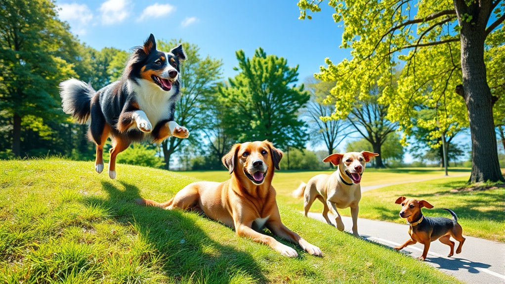 übereinstimmende Hund-Aktivitätsniveaus