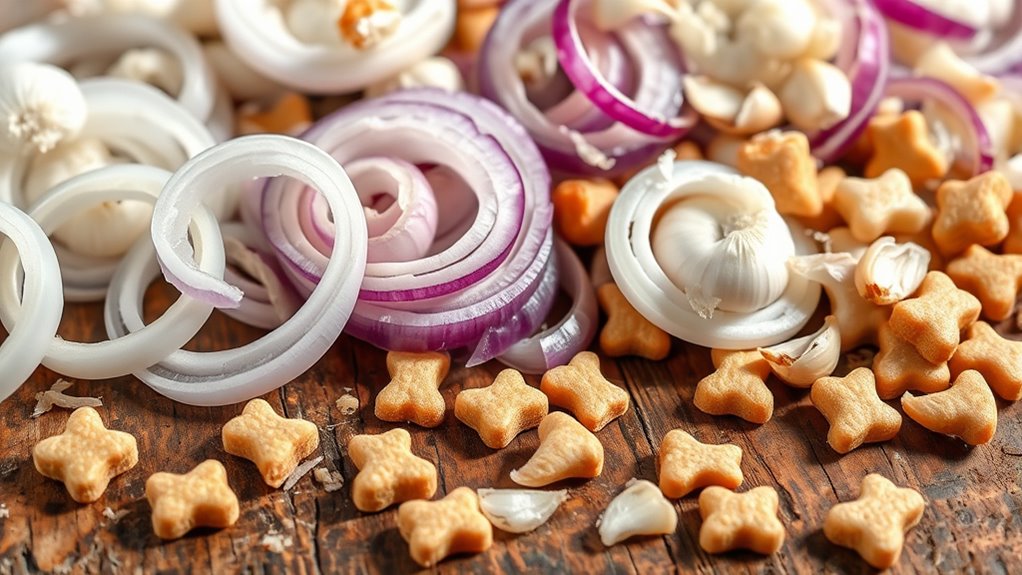 Zwiebeln und Knoblauch Toxizität